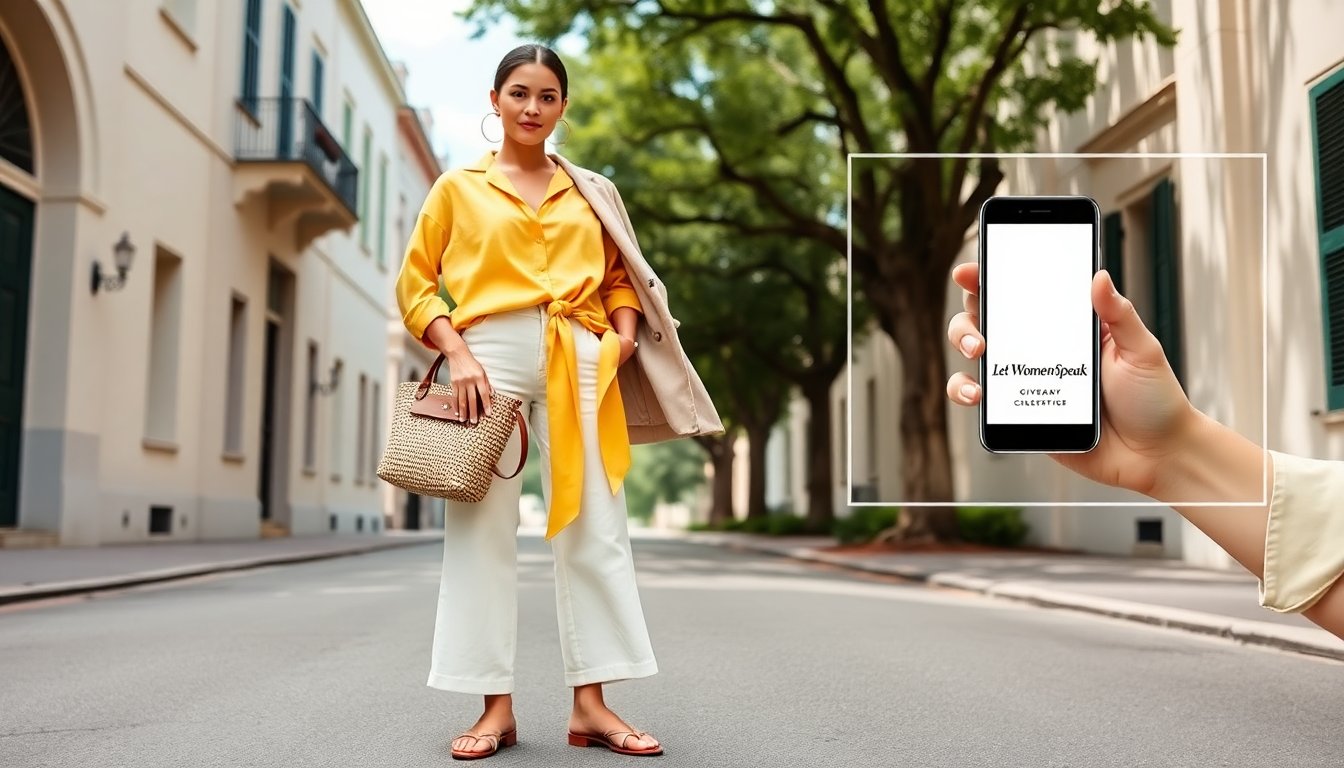 letwomenspeak style inspiration savannah giveaway yellow